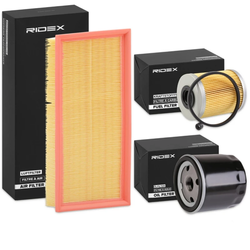 Image of RIDEX 4055F23519 Filter Set with gaskets/seals Filter Set (4055)