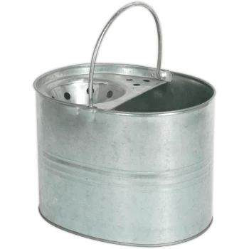 image of Sealey Galvanised Metal Mop Bucket 13l