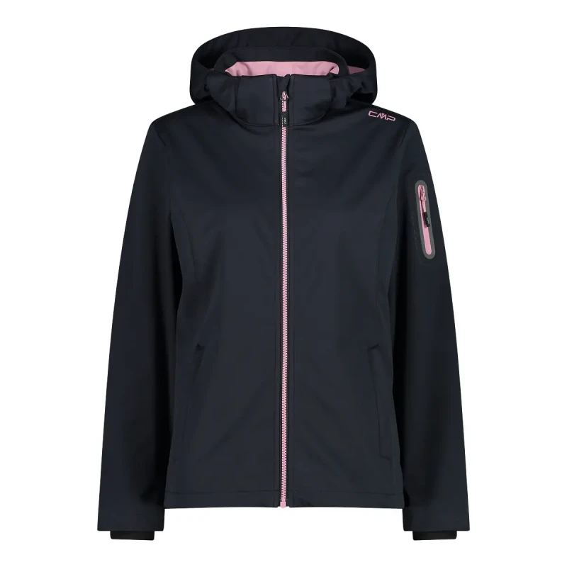 Image of Womens waterproof hooded jacket CMP Gris Female 3XL