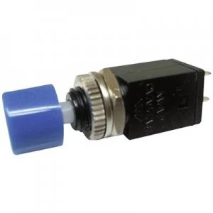 image of Miyama DS 410 BL Pushbutton 125 V AC 3 A 1 x OffOn momentary