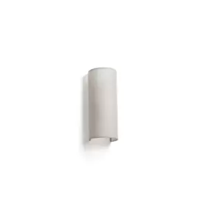 Image of Otton Round Linen Up Down Wall Lamp Vertical 2 Light
