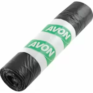 image of Avon Black Refuse Sacks, Roll of 10