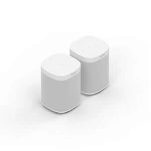 image of Sonos One Smart Speaker with built in Alexa voice control Duo Pack White US Version