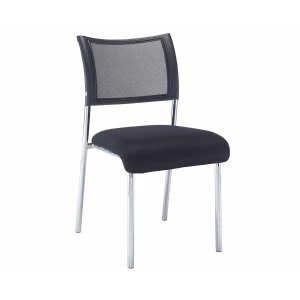 Image of TC Office Jupiter Mesh Back Conference Chair with Chrome Frame, Black