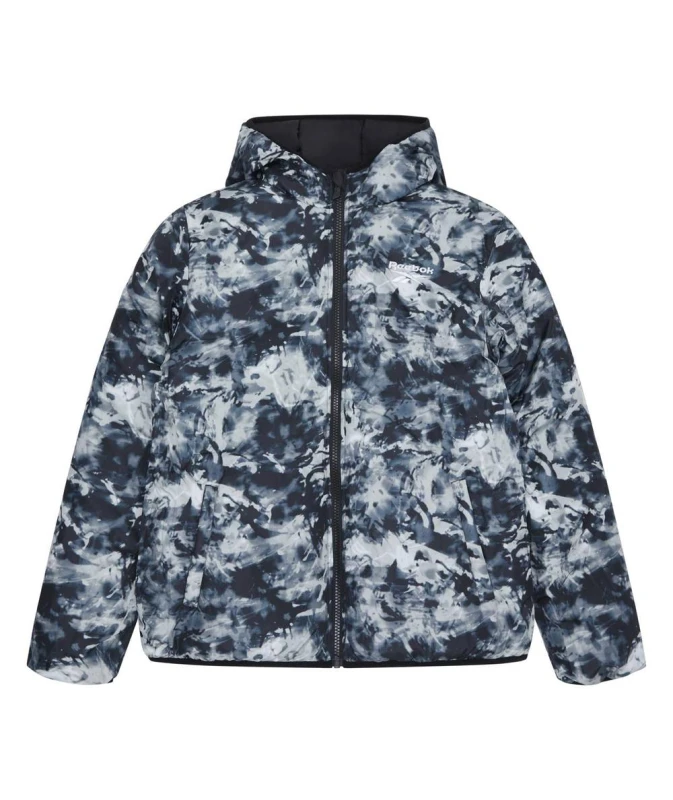 Image of Reebok Men Reversible Puffer in Black Size: Small Black S Male 5063347793351