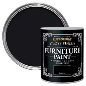 Image of Rust-Oleum Liquorice Gloss Furniture Paint 750 Ml