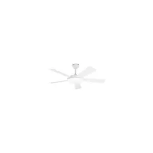 image of Faro Saona LED Ceiling Fan 123cm White Ceiling Fan 5 Blades 24W