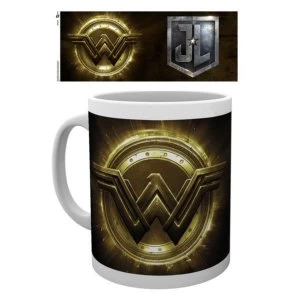 image of Justice League Movie - Wonder Woman Gold Logo Mug