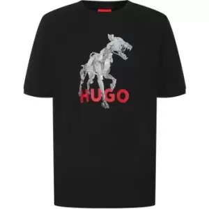 image of HUGO Hugo Dobotic T-Shirt Mens - Black