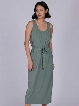 Image of Barbour International Jersey Qualify Dress - Army Green, Size 10, Women