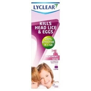 Image of Lyclear Spray Head Lice Treatment 100ml