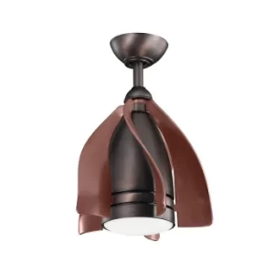 Image of Kichler Terna 5 Blade 38cm Ceiling Fan with LED Light Oil Brushed Bronze Remote Control