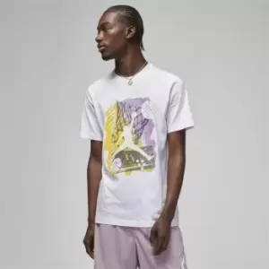 Image of Nike Michael Jordan Graphic T Shirt Mens - White