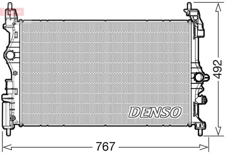 Image of DENSO Engine radiator DENSO DRM20051