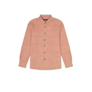 Image of French Connection Madley Check Shirt - Orange