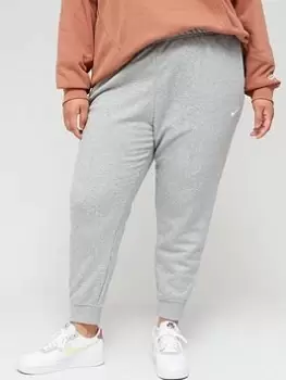 Image of Nike NSW Club Fleece Mid Rise Standard Joggers (Curve) - Dark Grey Heather, Size 22-24=2X, Women