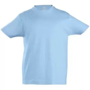 Image of SOLS Kids Unisex Imperial Heavy Cotton Short Sleeve T-Shirt (6yrs) (Sky Blue)