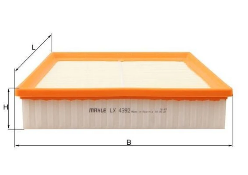 Image of Air filter MAHLE LX 4392