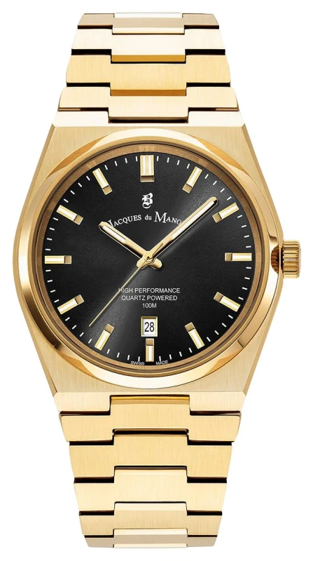 Image of Jacques Du Manoir JWG03504 Horizon Quartz (41mm) Black Dial Watch