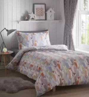 Image of Owls Children Bedding Duvet Cover Set