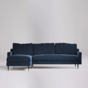 Image of Swoon Reiti Smart Wool Corner Sofa - Left Hand Side - Corner Sofa - Indigo
