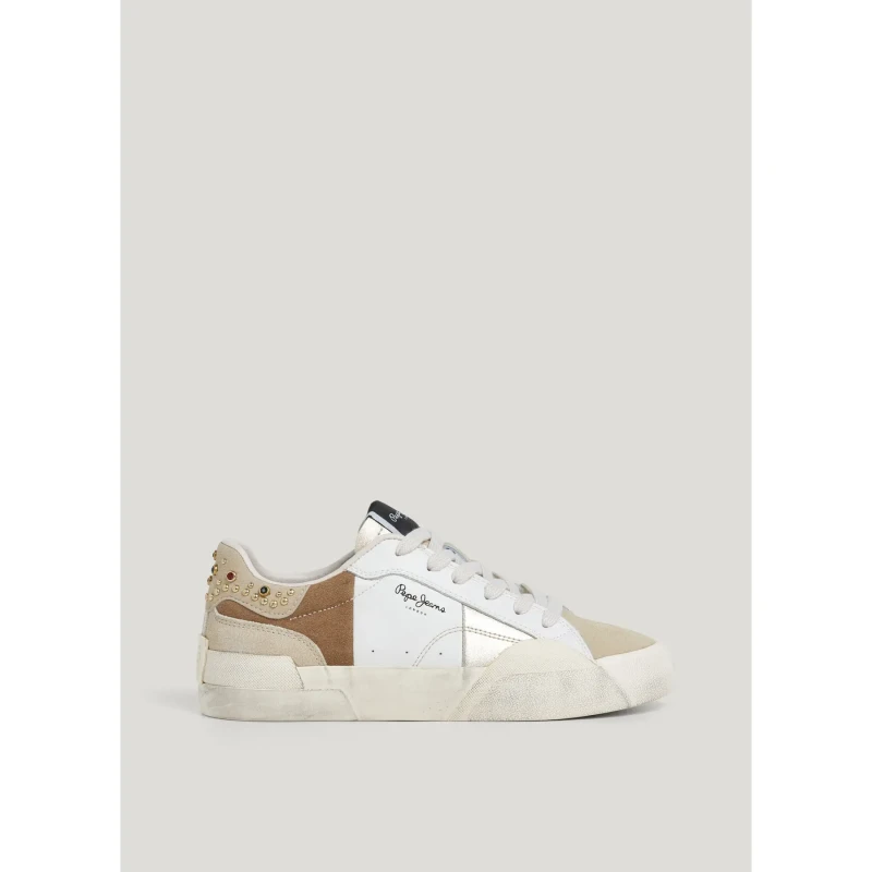 Image of Pepe Jeans Womens Trainers Pepe Jeans Milan Crystal Marron Female 37