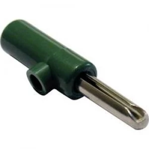 Image of Jack plug Plug straight Pin diameter 4mm Green Schnepp