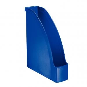 Image of Leitz Plus Magazine File A4 Blue - Outer carton of 6