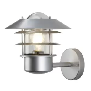 Image of Outdoor IP44 Wall Light Sconce 304 SS Silver LED E27 60W Bulb External d01140