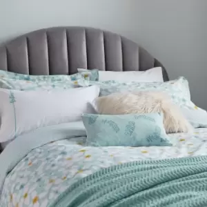 Image of Katie Piper Restore Petal Single Duvet Cover Set, Green/Aqua
