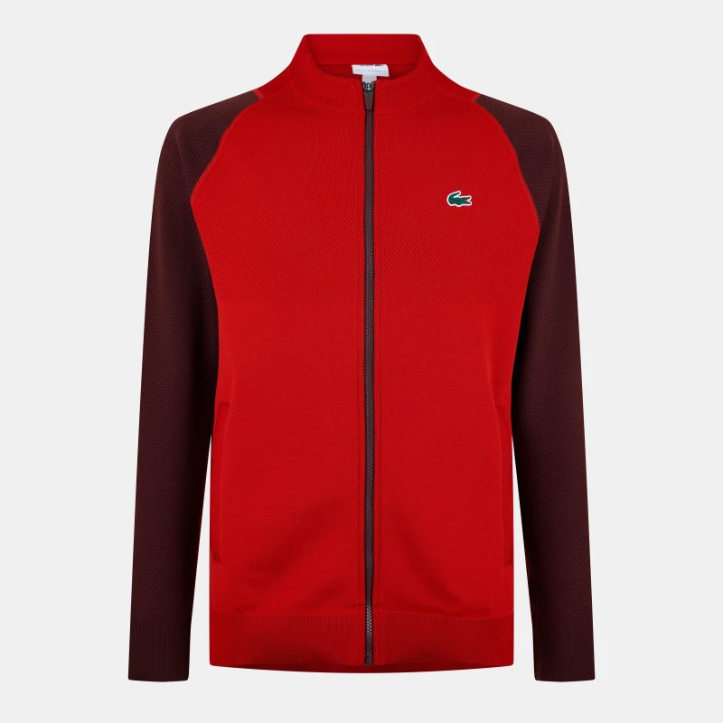 Image of Lacoste Mens Crew Neck Jumper Opera/Expresso male S