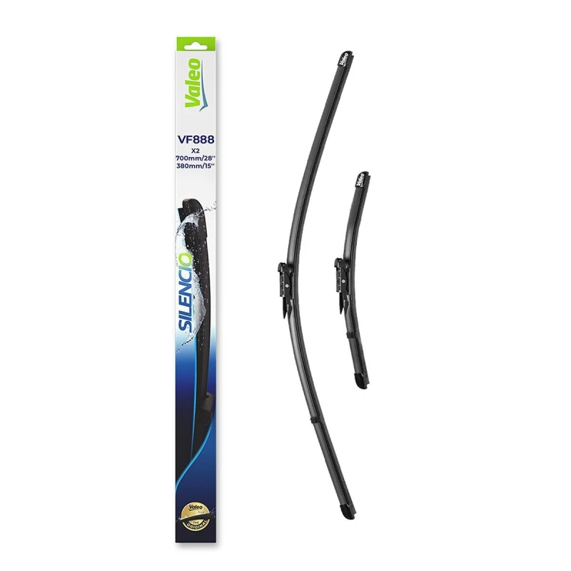 Image of VALEO 577888 Wiper blade Front, 380mm, with pre-mounted adaptor Wiper Blade (298)