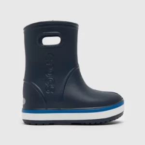 image of Crocs Navy Crocband Rain Boot Boots Junior