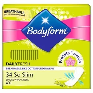 image of Bodyform So Slim Pantyliners 34 Pack