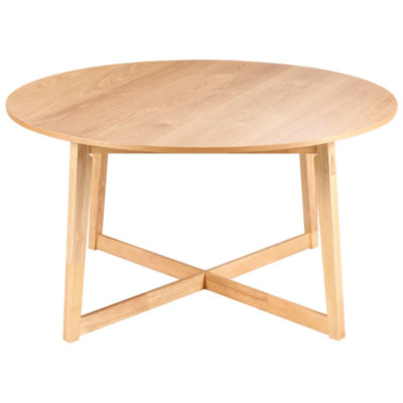 Image of Beliani Dining Table Waipori Light Oak 140 Cm 140 Cm