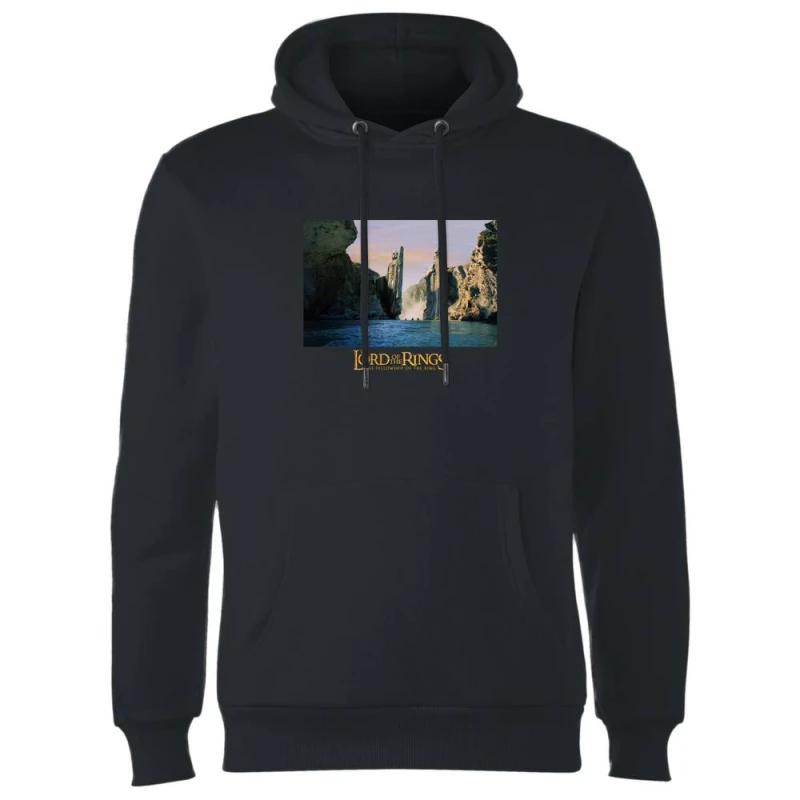 Image of Lord Of The Rings Argonath Hoodie - Black - S