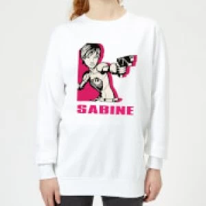 image of Star Wars Rebels Sabine Womens Sweatshirt - White - 5XL