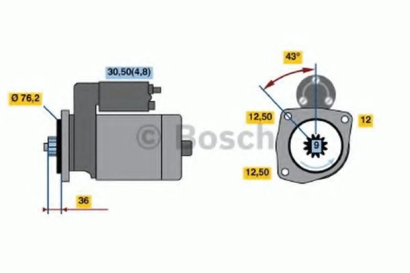 Image of Starter motor Bosch 0 986 019 890
