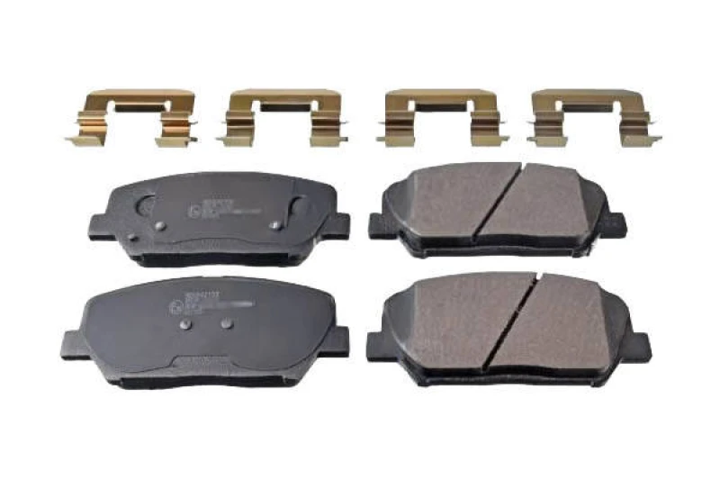Image of Blue PRINT ADG042159 Brake pad set Front Axle, with acoustic wear warning, with anti-squeak plate Brake Pad Set,disc brake (402)