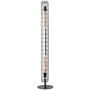 Image of Lucide LATTICE - Floor Lamp - 2xE27 - Black