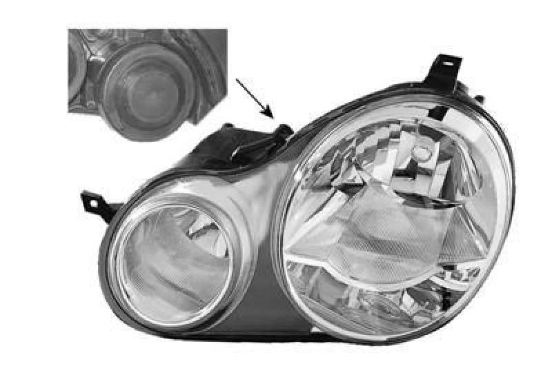 Image of VAN WEZEL Headlight VAN WEZEL 5827961