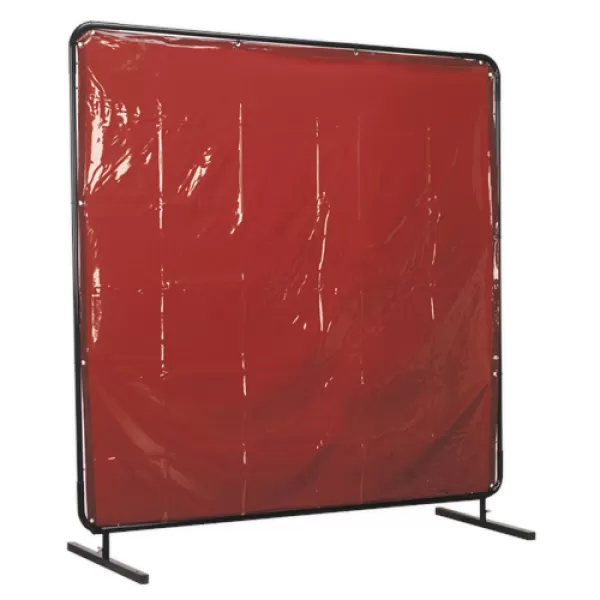 Image of Sealey SSP992 Workshop Welding Curtain to BS EN 1598 & Frame 1.8 x 1.75mtr