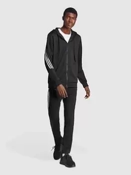 Image of adidas Sportswear Sportswear 3-Stripes Tracksuit - Black/White, Size S, Men