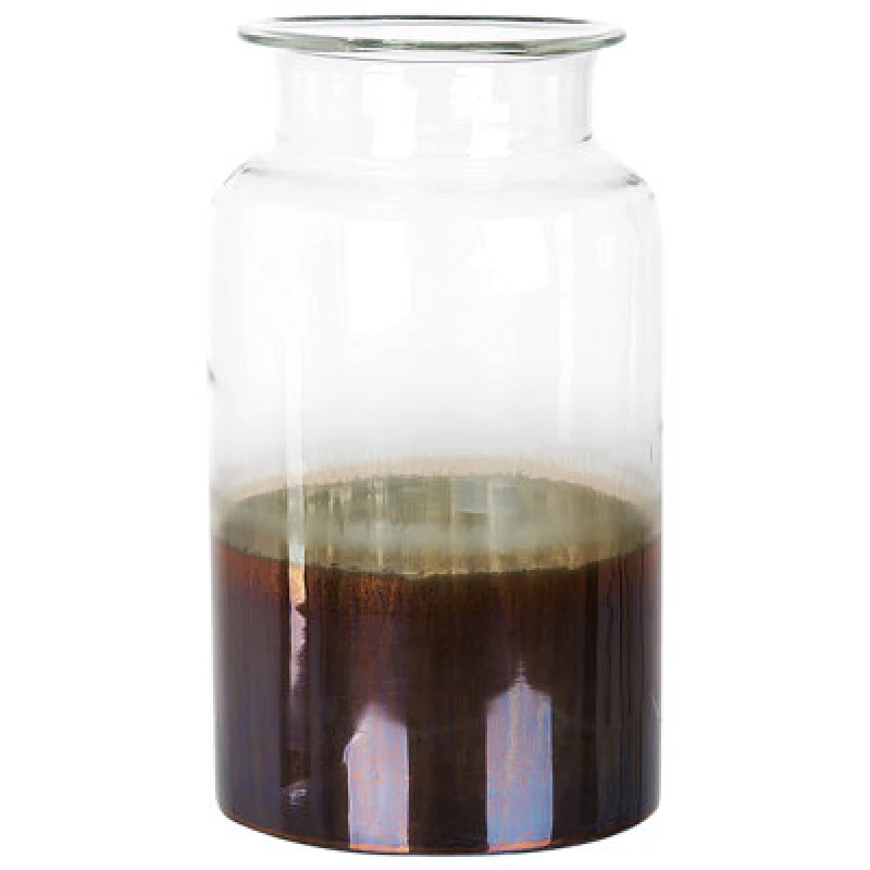 Image of Beliani Flower Vase Bhature Glass 30 Cm Multicolour