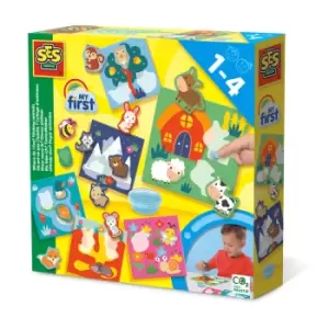 Image of SES Creative My First Where Do I Live? Sticking Animals, 1 to 4...
