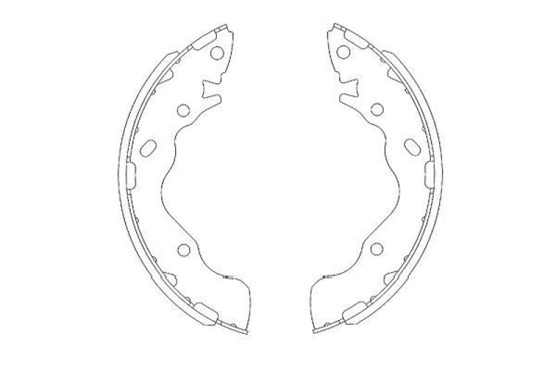 Image of KAVO PARTS Brake Shoe Set KAVO PARTS KBS-3402