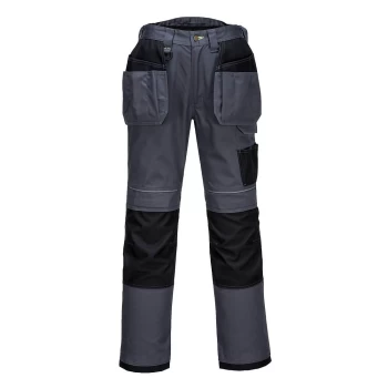 image of PW3 Mens Urban Holster Work Trousers Grey / Black 28" 31"