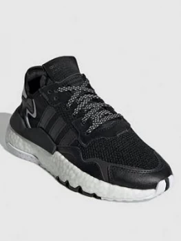 Image of Adidas Originals Nite Jogger Junior Trainers - Black/White