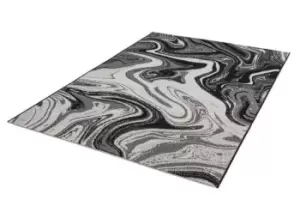 Image of Asiatic Patio Rug 080x150cm Black Marble