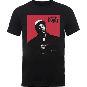 image of Snoop Dogg - Red Square Mens X-Large T-Shirt - Black